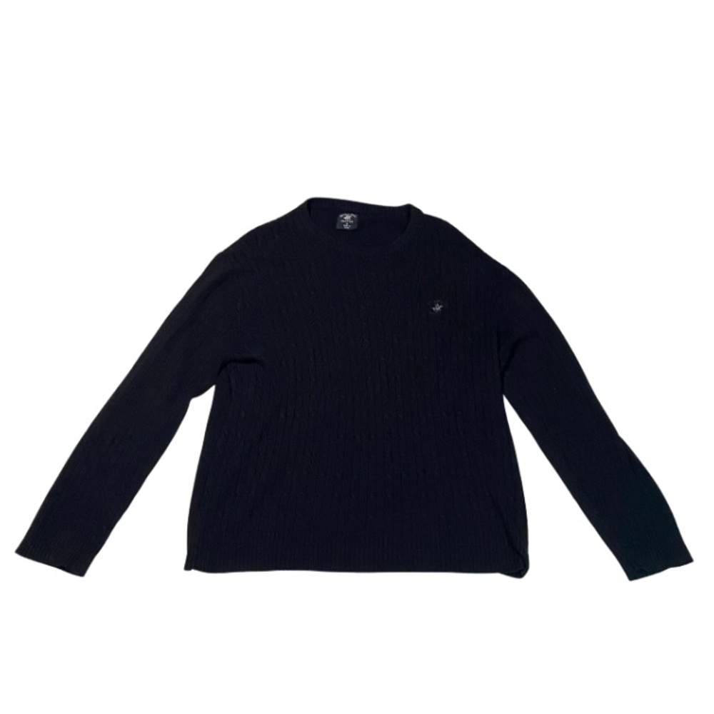 Beverly Hills Club Black Long sleeve Polo